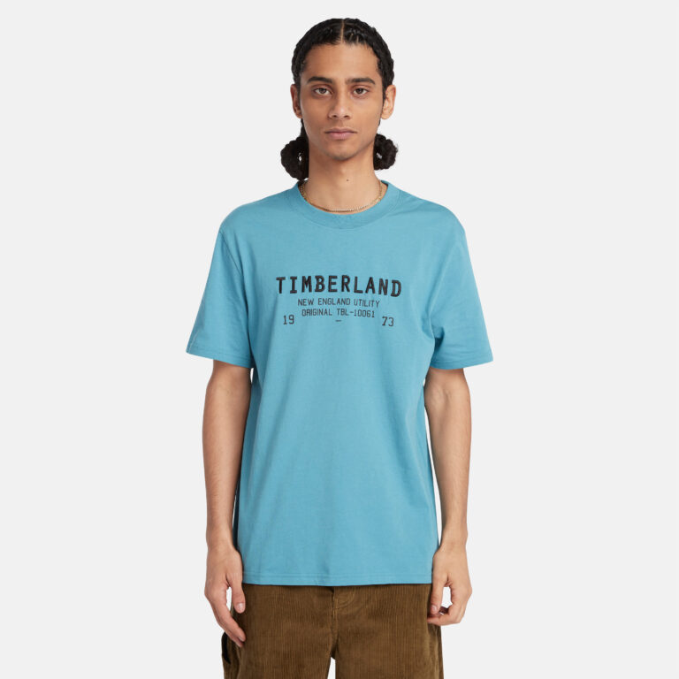 Men’s Short Sleeve Linear Brand Carrier T-Shirt