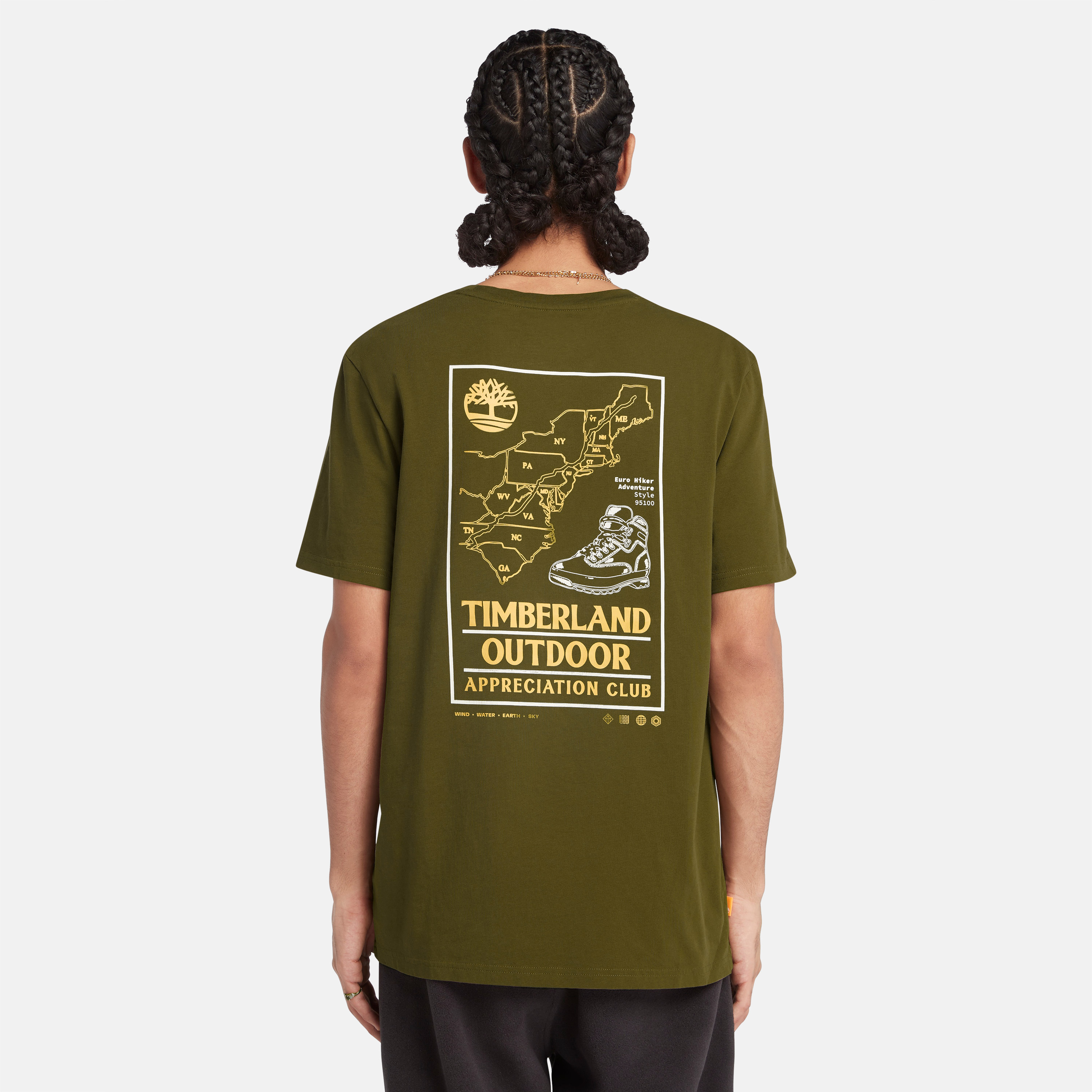 Men's Regenerative Cotton Outdoor Graphic T-Shirt - Timberland - Malaysia