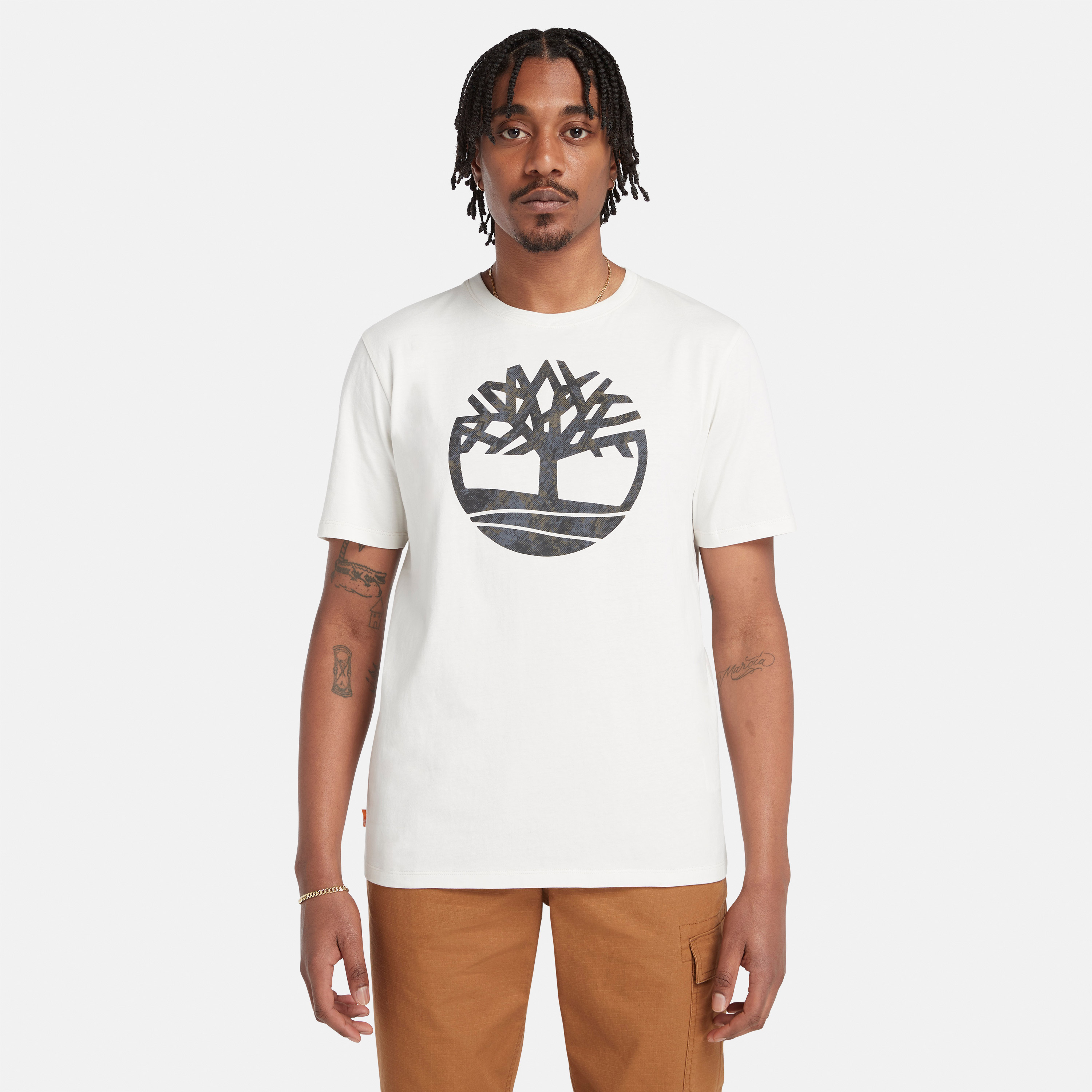 Men's Short Sleeve Seasonal Camo Tree Logo T-Shirt - Timberland - Malaysia