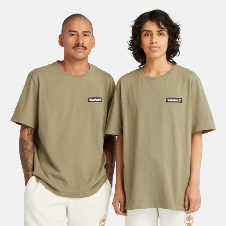Men’s Unisex SS Heavyweight Woven Badge Tee